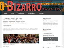 Tablet Screenshot of bizarrocon.com